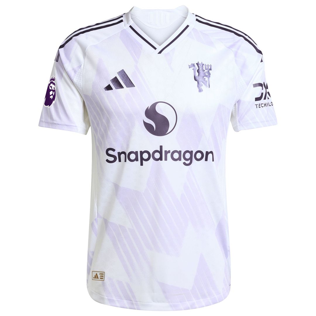 Alejandro Garnacho Manchester United adidas 2025/26 Away Authentic Player Jersey - White