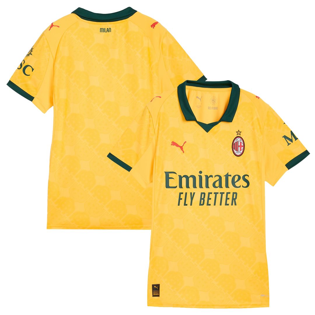AC Milan Puma Women's 2025/26 Third Replica Jersey - Yellow