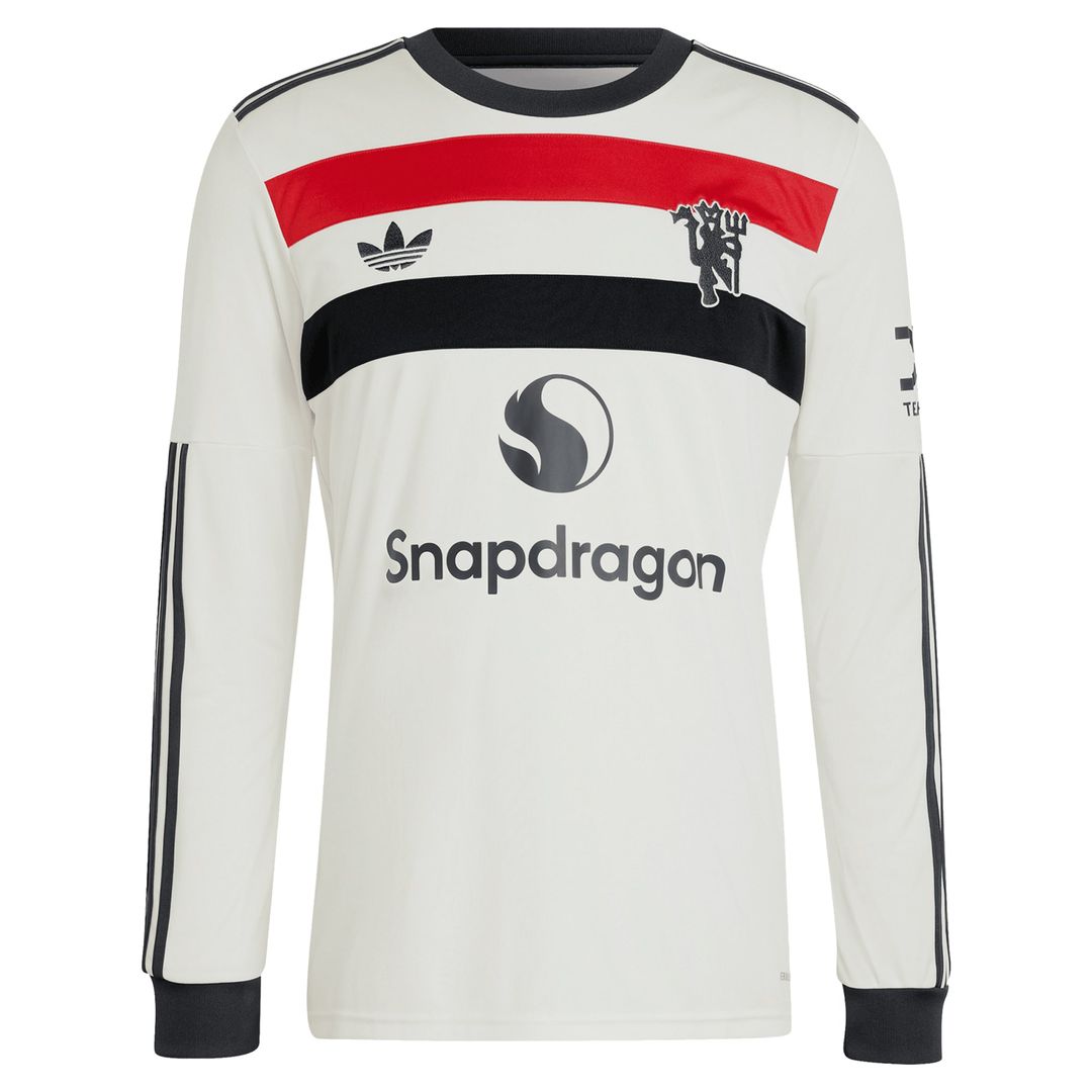Alejandro Garnacho Manchester United adidas Originals  2024/25 Third Replica Long Sleeve Jersey - Cream