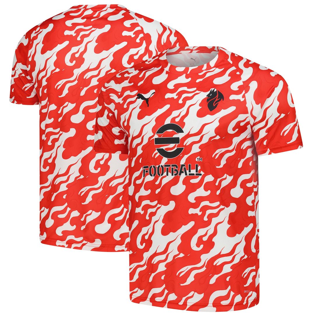 AC Milan Puma 2025/26 Pre-Match Training Jersey - Gray